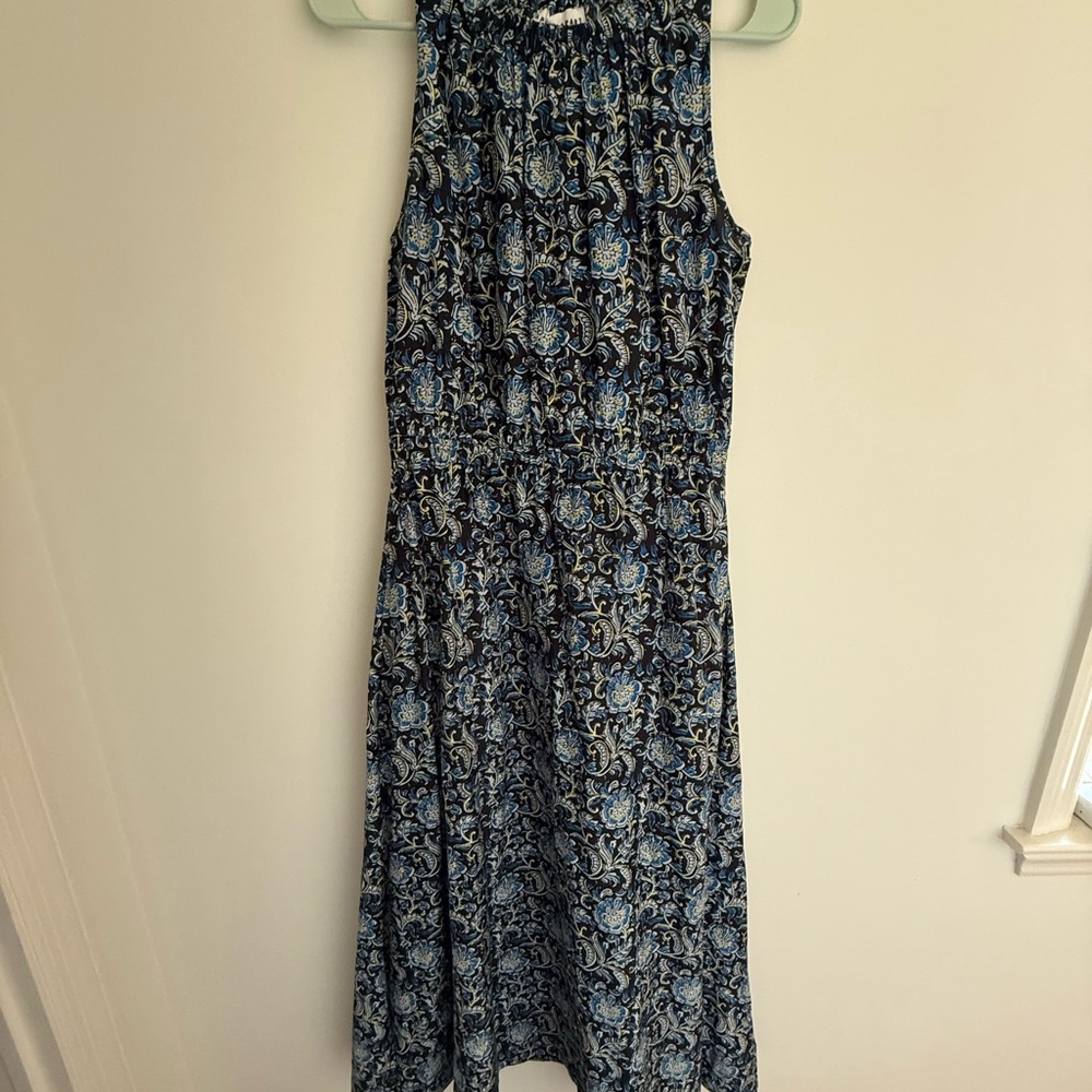 Apiece Apart Black and Blue Maxi Dress